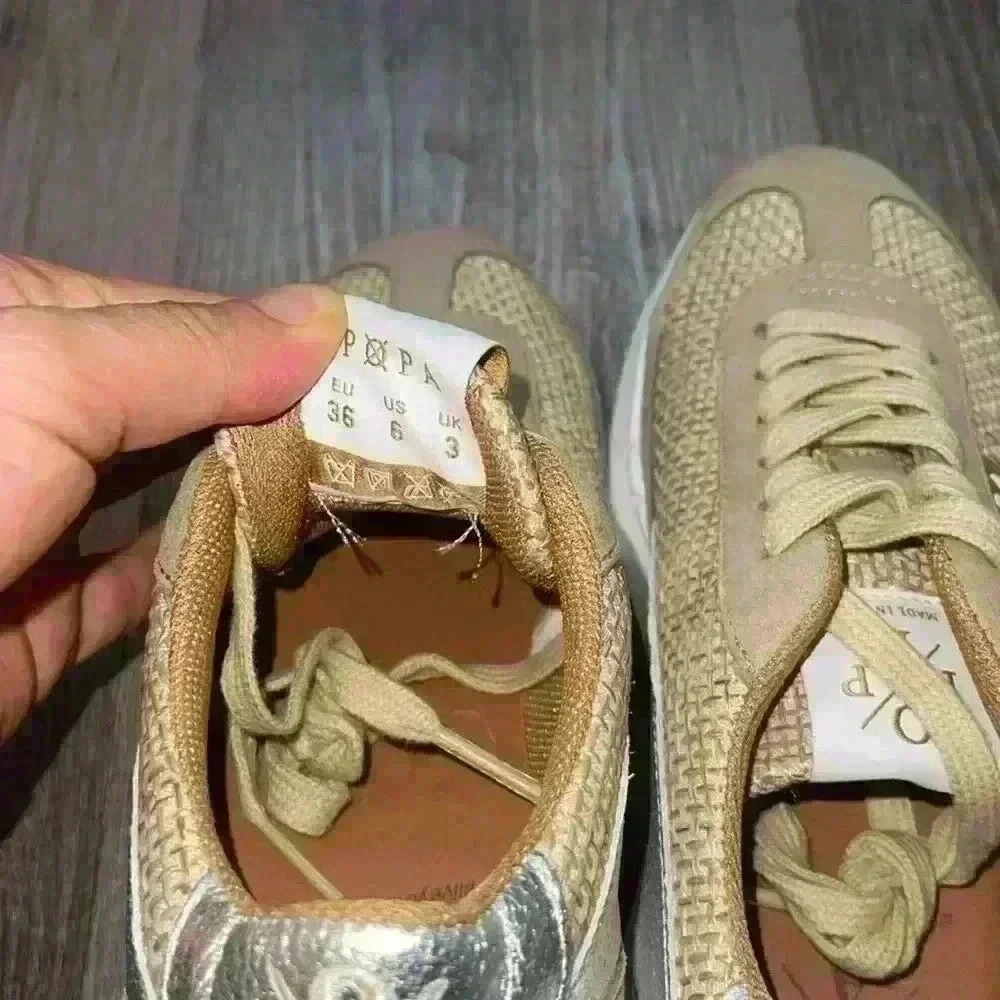 Popa Wholesale Tai Habana Beige sneakers size 36/US 6 - Picture 13 of 15